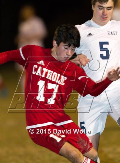 Thumbnail 2 in Charlotte Catholic @ East Forsyth (NCHSAA 4A 2nd Round) photogallery.