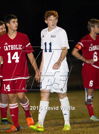 Thumbnail 2 in Charlotte Catholic @ East Forsyth (NCHSAA 4A 2nd Round) photogallery.