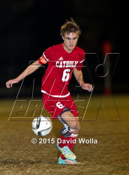 Thumbnail 3 in Charlotte Catholic @ East Forsyth (NCHSAA 4A 2nd Round) photogallery.