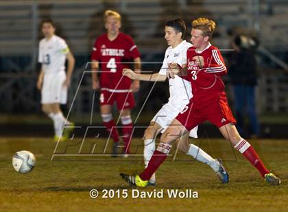 Thumbnail 1 in Charlotte Catholic @ East Forsyth (NCHSAA 4A 2nd Round) photogallery.