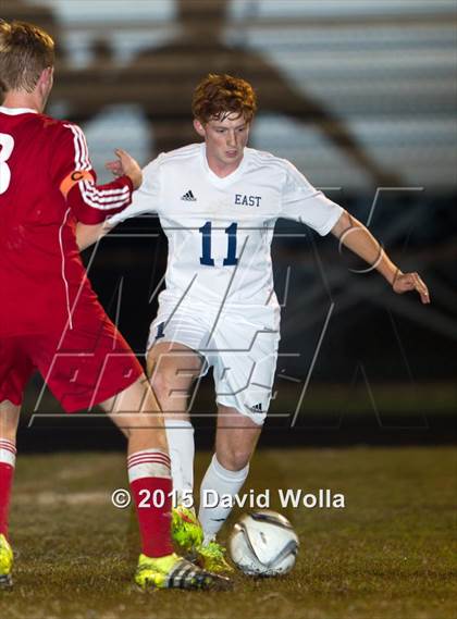 Thumbnail 3 in Charlotte Catholic @ East Forsyth (NCHSAA 4A 2nd Round) photogallery.
