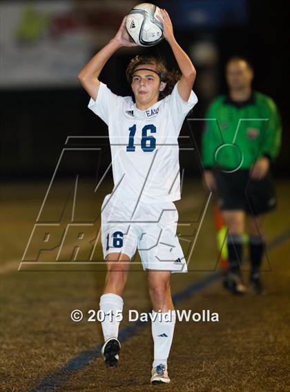Thumbnail 1 in Charlotte Catholic @ East Forsyth (NCHSAA 4A 2nd Round) photogallery.