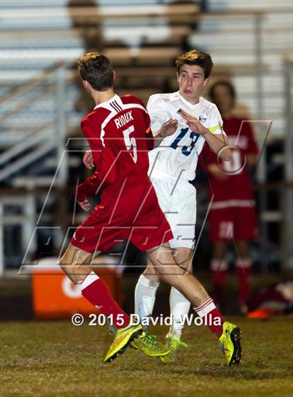 Thumbnail 1 in Charlotte Catholic @ East Forsyth (NCHSAA 4A 2nd Round) photogallery.