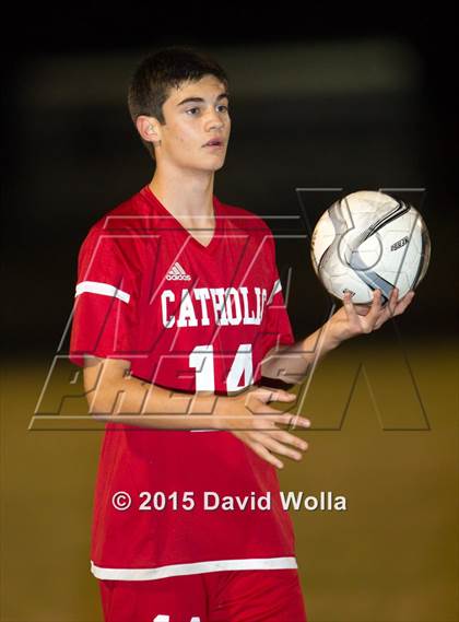 Thumbnail 3 in Charlotte Catholic @ East Forsyth (NCHSAA 4A 2nd Round) photogallery.