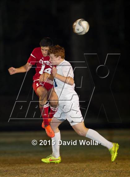 Thumbnail 2 in Charlotte Catholic @ East Forsyth (NCHSAA 4A 2nd Round) photogallery.