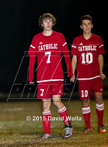 Thumbnail 3 in Charlotte Catholic @ East Forsyth (NCHSAA 4A 2nd Round) photogallery.