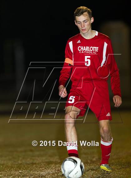 Thumbnail 1 in Charlotte Catholic @ East Forsyth (NCHSAA 4A 2nd Round) photogallery.