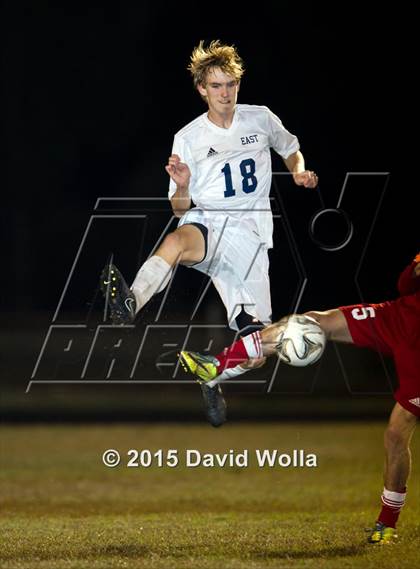 Thumbnail 1 in Charlotte Catholic @ East Forsyth (NCHSAA 4A 2nd Round) photogallery.