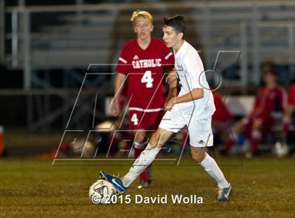 Thumbnail 3 in Charlotte Catholic @ East Forsyth (NCHSAA 4A 2nd Round) photogallery.