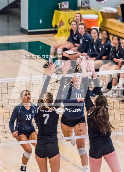 Thumbnail 3 in CCS Div1 Girls Volleyball Championship (Los Gatos vs. Carlmont) photogallery.