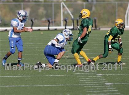 Thumbnail 2 in Community Harvest vs. Animo Robinson (LACS 8 Man Final) photogallery.