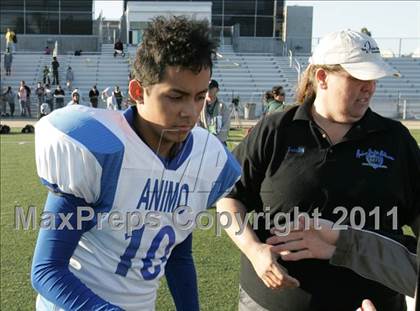 Thumbnail 2 in Community Harvest vs. Animo Robinson (LACS 8 Man Final) photogallery.