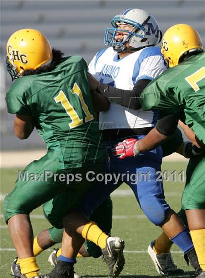 Thumbnail 3 in Community Harvest vs. Animo Robinson (LACS 8 Man Final) photogallery.