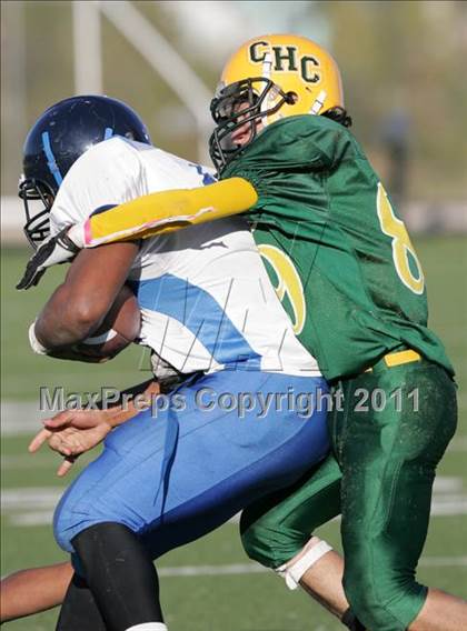 Thumbnail 1 in Community Harvest vs. Animo Robinson (LACS 8 Man Final) photogallery.