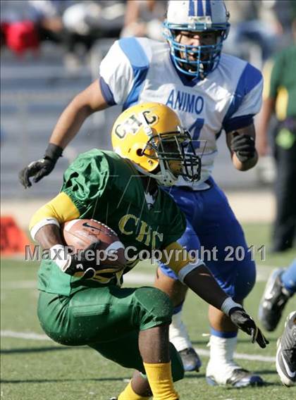 Thumbnail 1 in Community Harvest vs. Animo Robinson (LACS 8 Man Final) photogallery.