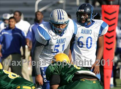 Thumbnail 3 in Community Harvest vs. Animo Robinson (LACS 8 Man Final) photogallery.