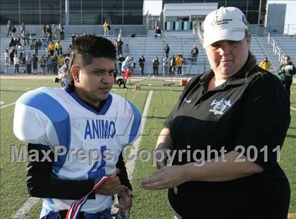 Thumbnail 3 in Community Harvest vs. Animo Robinson (LACS 8 Man Final) photogallery.
