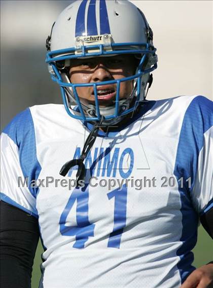 Thumbnail 1 in Community Harvest vs. Animo Robinson (LACS 8 Man Final) photogallery.