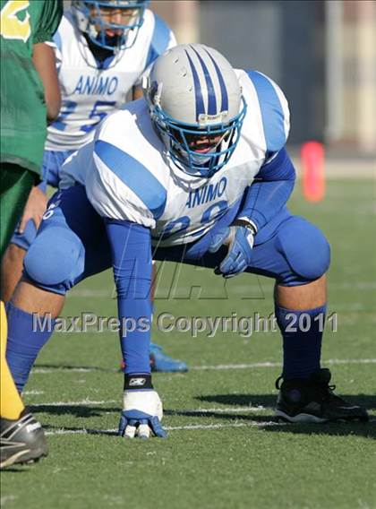 Thumbnail 3 in Community Harvest vs. Animo Robinson (LACS 8 Man Final) photogallery.