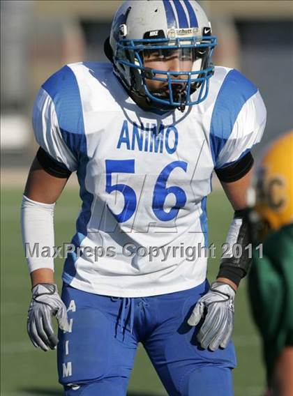 Thumbnail 3 in Community Harvest vs. Animo Robinson (LACS 8 Man Final) photogallery.