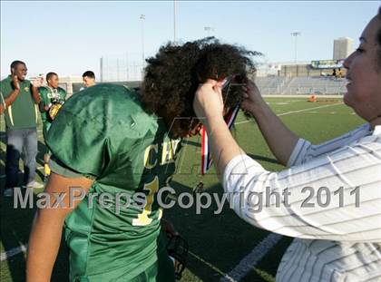 Thumbnail 1 in Community Harvest vs. Animo Robinson (LACS 8 Man Final) photogallery.