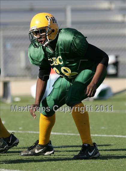 Thumbnail 2 in Community Harvest vs. Animo Robinson (LACS 8 Man Final) photogallery.