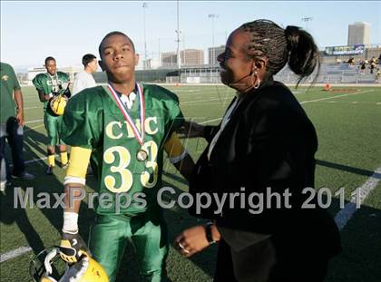 Thumbnail 3 in Community Harvest vs. Animo Robinson (LACS 8 Man Final) photogallery.
