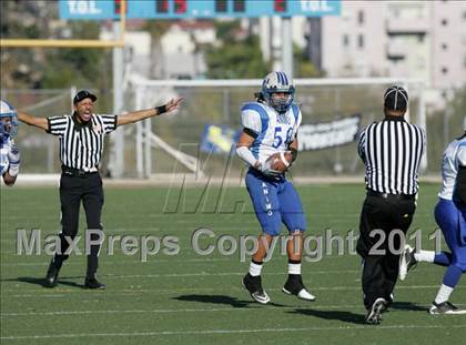 Thumbnail 3 in Community Harvest vs. Animo Robinson (LACS 8 Man Final) photogallery.