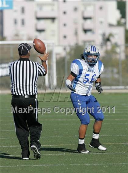 Thumbnail 1 in Community Harvest vs. Animo Robinson (LACS 8 Man Final) photogallery.