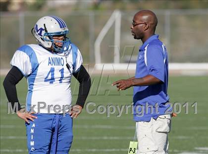 Thumbnail 2 in Community Harvest vs. Animo Robinson (LACS 8 Man Final) photogallery.