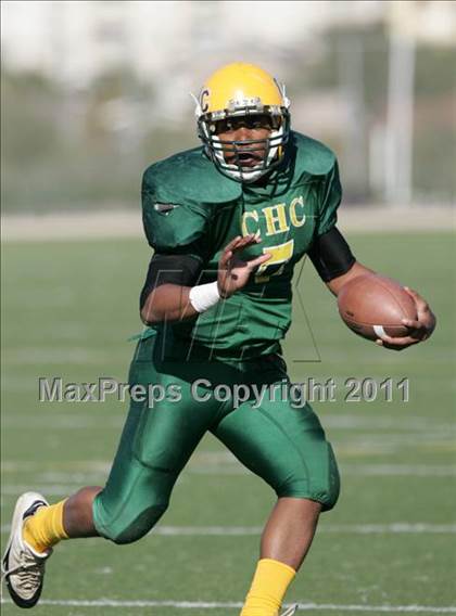 Thumbnail 2 in Community Harvest vs. Animo Robinson (LACS 8 Man Final) photogallery.