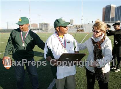 Thumbnail 2 in Community Harvest vs. Animo Robinson (LACS 8 Man Final) photogallery.