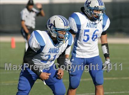 Thumbnail 2 in Community Harvest vs. Animo Robinson (LACS 8 Man Final) photogallery.