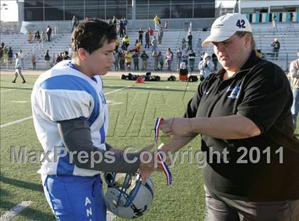 Thumbnail 3 in Community Harvest vs. Animo Robinson (LACS 8 Man Final) photogallery.