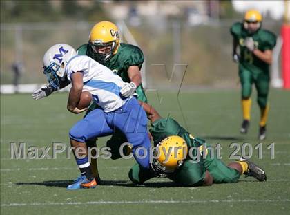 Thumbnail 2 in Community Harvest vs. Animo Robinson (LACS 8 Man Final) photogallery.
