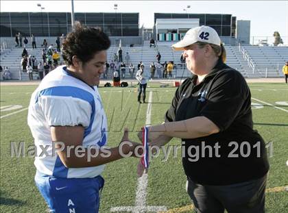 Thumbnail 1 in Community Harvest vs. Animo Robinson (LACS 8 Man Final) photogallery.