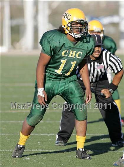 Thumbnail 2 in Community Harvest vs. Animo Robinson (LACS 8 Man Final) photogallery.