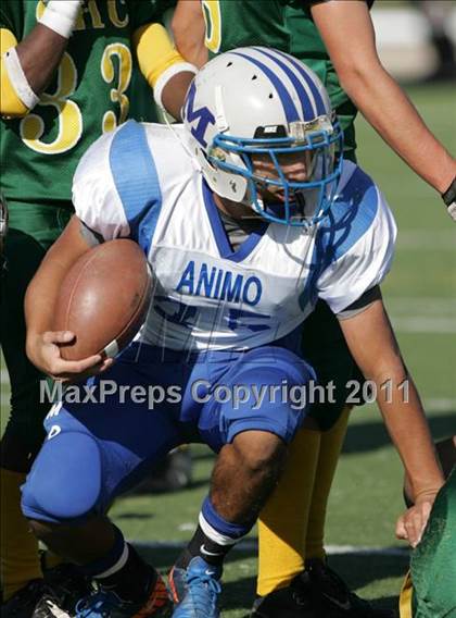 Thumbnail 3 in Community Harvest vs. Animo Robinson (LACS 8 Man Final) photogallery.