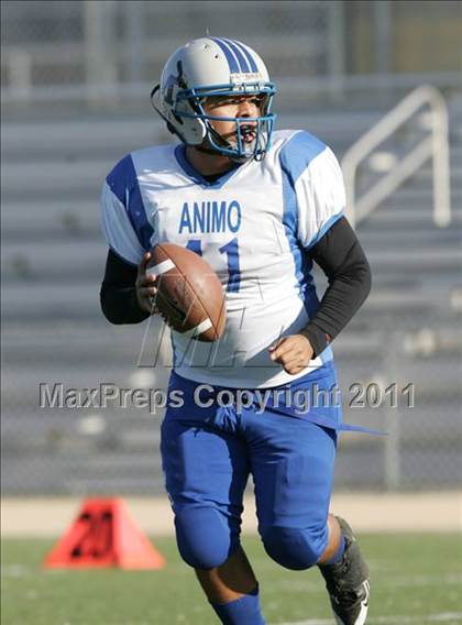 Thumbnail 1 in Community Harvest vs. Animo Robinson (LACS 8 Man Final) photogallery.