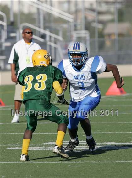 Thumbnail 1 in Community Harvest vs. Animo Robinson (LACS 8 Man Final) photogallery.