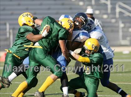 Thumbnail 2 in Community Harvest vs. Animo Robinson (LACS 8 Man Final) photogallery.