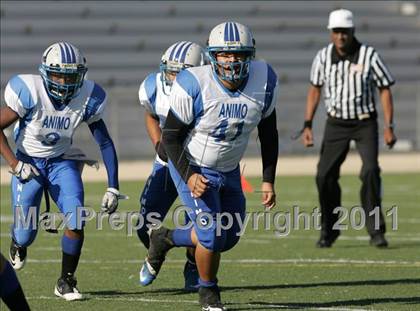 Thumbnail 2 in Community Harvest vs. Animo Robinson (LACS 8 Man Final) photogallery.