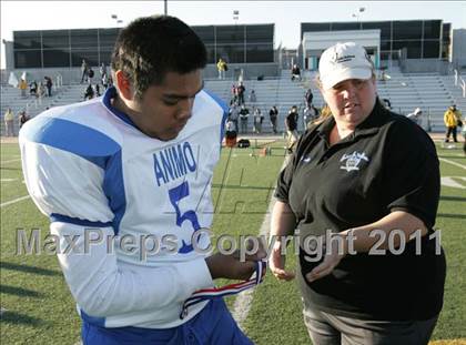 Thumbnail 1 in Community Harvest vs. Animo Robinson (LACS 8 Man Final) photogallery.