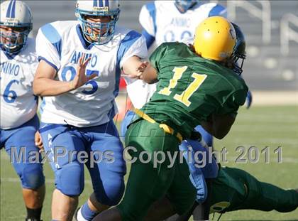 Thumbnail 2 in Community Harvest vs. Animo Robinson (LACS 8 Man Final) photogallery.
