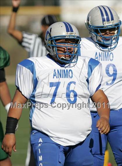 Thumbnail 2 in Community Harvest vs. Animo Robinson (LACS 8 Man Final) photogallery.