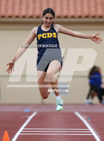 Thumbnail 1 in Devon Allen Invitational  (Long Jump) photogallery.