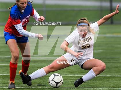 Thumbnail 3 in Victor Central @ Fairport (Section 5 Quarterfinal Playoff) photogallery.