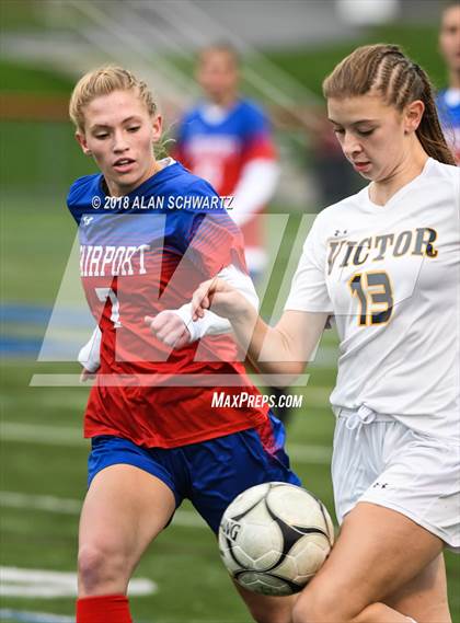 Thumbnail 3 in Victor Central @ Fairport (Section 5 Quarterfinal Playoff) photogallery.