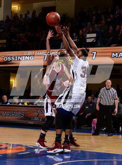 Thumbnail 3 in Ossining vs. Albertus Magnus (Section 1 Class AA Final) photogallery.