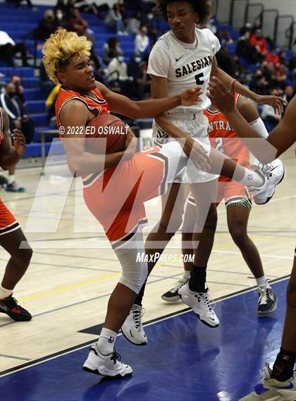 Thumbnail 2 in Salesian College Preparatory vs. Central (CIF D2 NorCal First Round) photogallery.